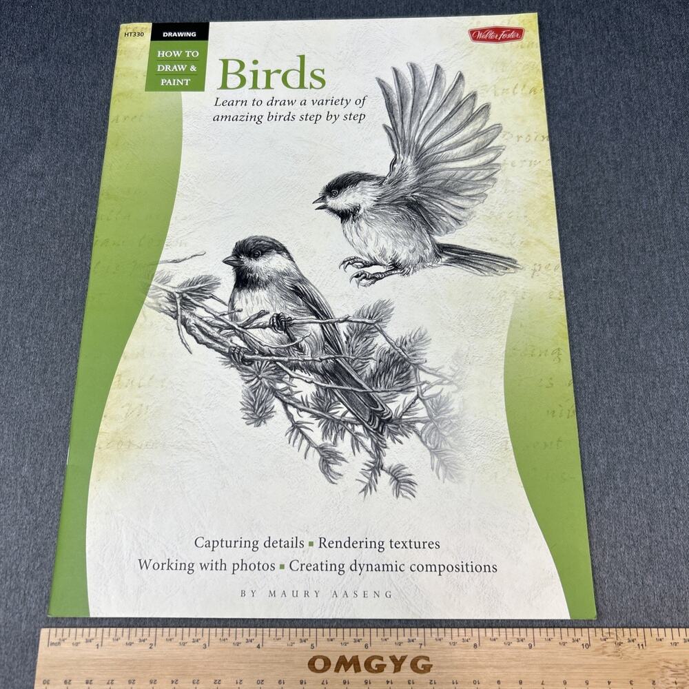 Learn to Draw Birds Art Instruction Book Walter Foster Maury Aaseng Step by Step